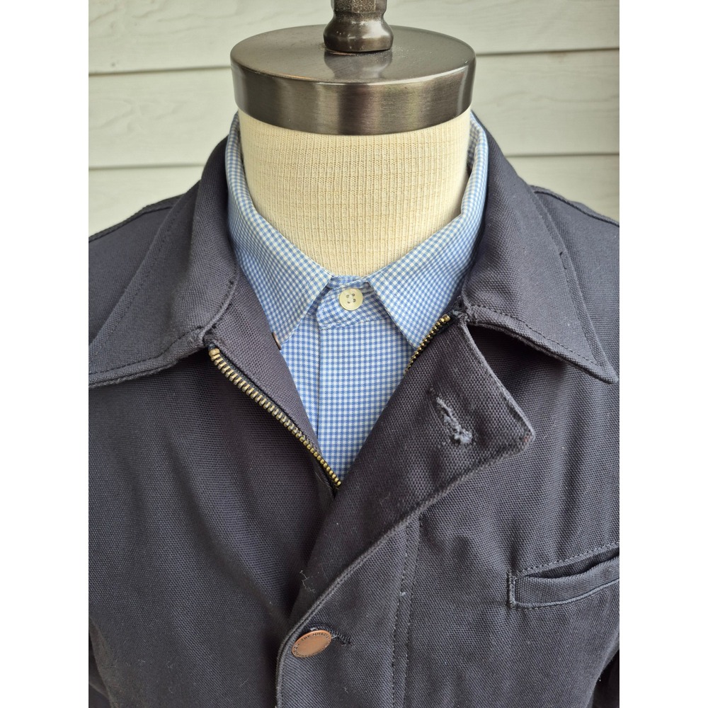RPM West Quarter Century Collection Mens Gray Canvas Workwear Jacket Chore Large - Picture 3 of 14